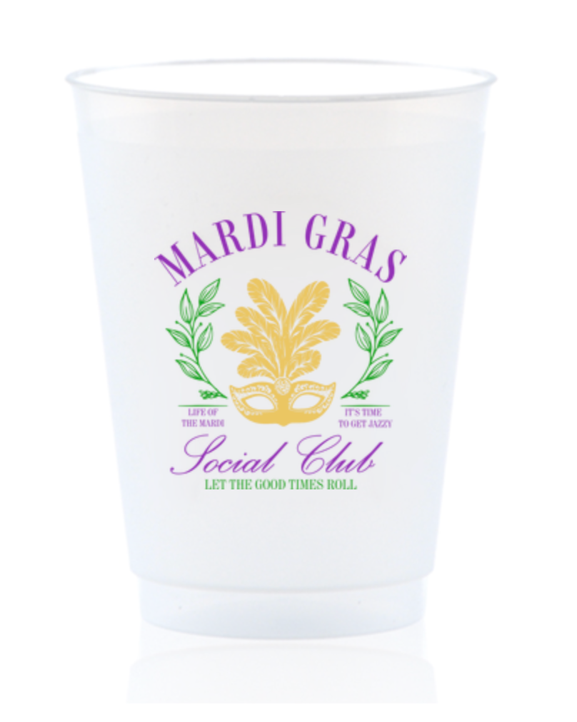 Mardi Gras Social Club Shatterproof Cup