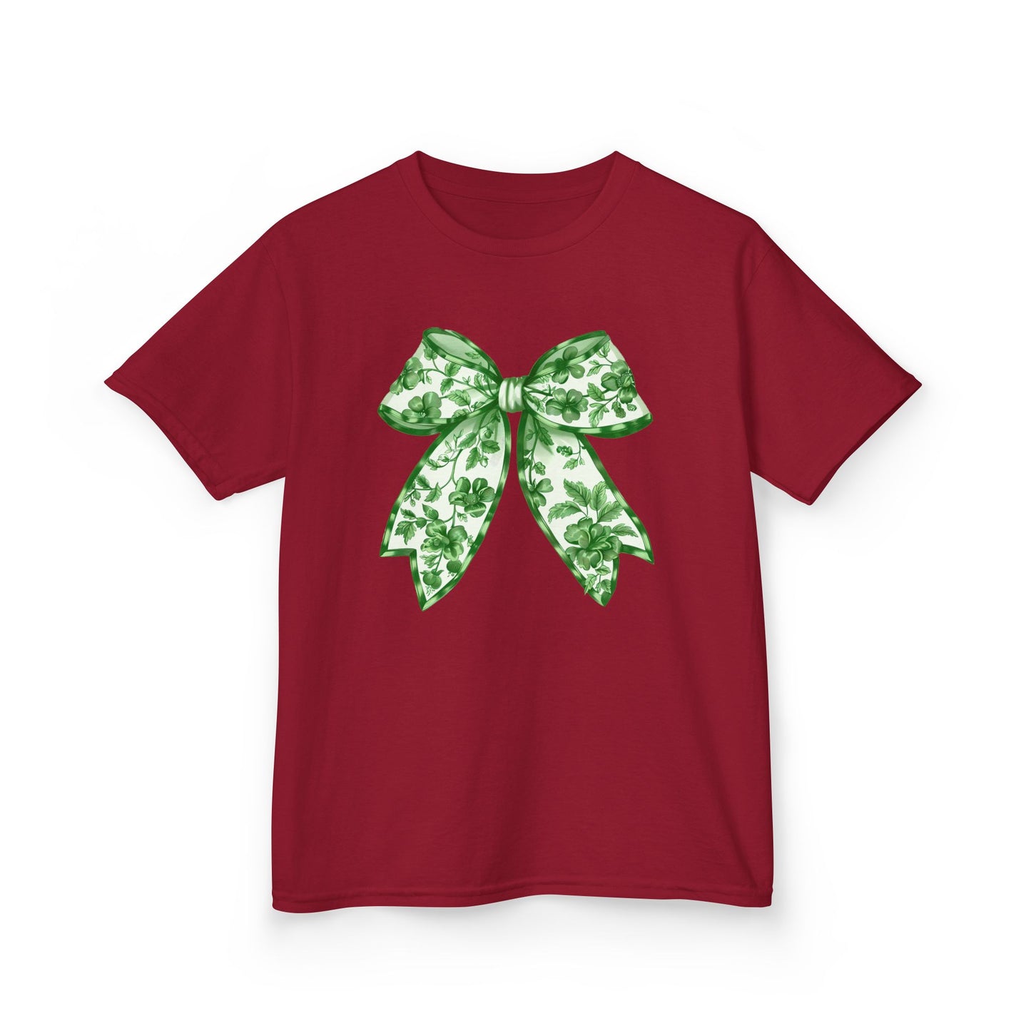 Green Chinoiserie Bow Youth Tee