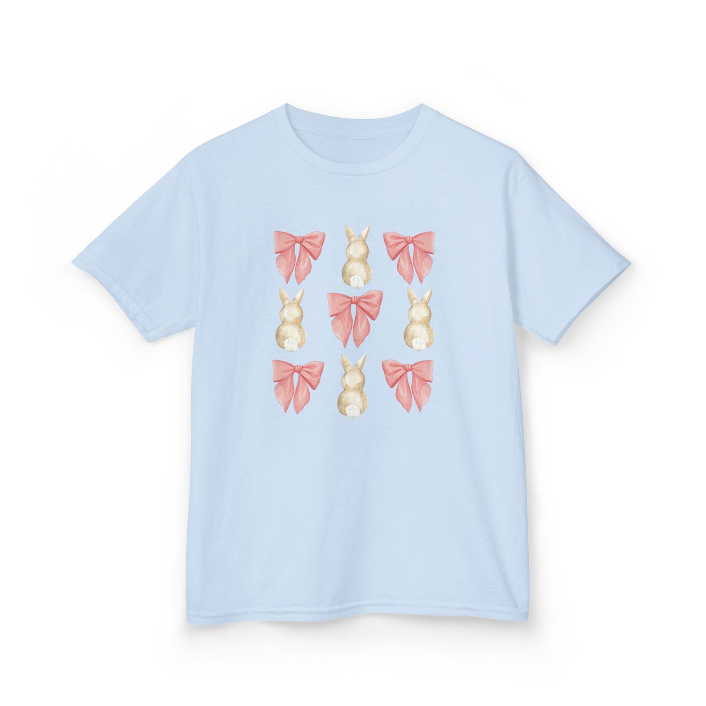 Bunnies & Pink Bow Coquette Youth Tee