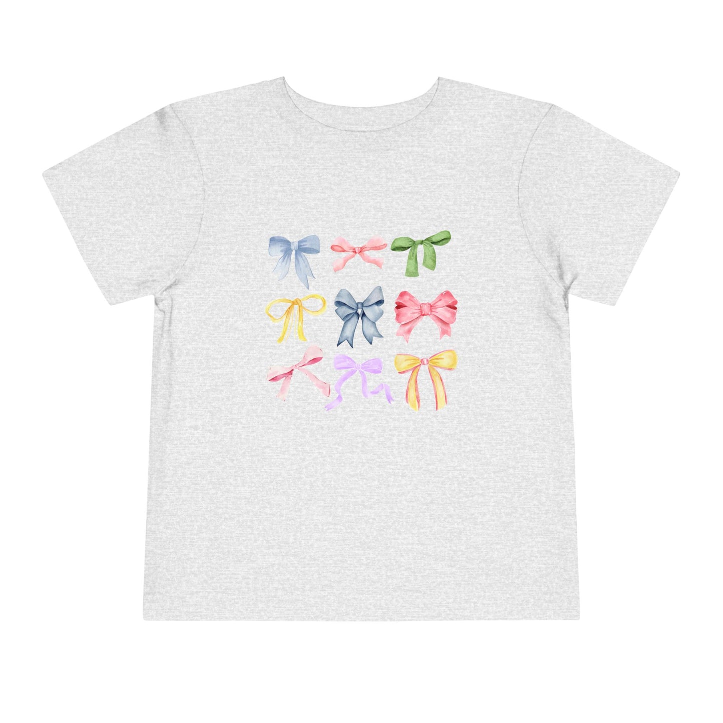 Toddler Colorful Bow Coquette Tee