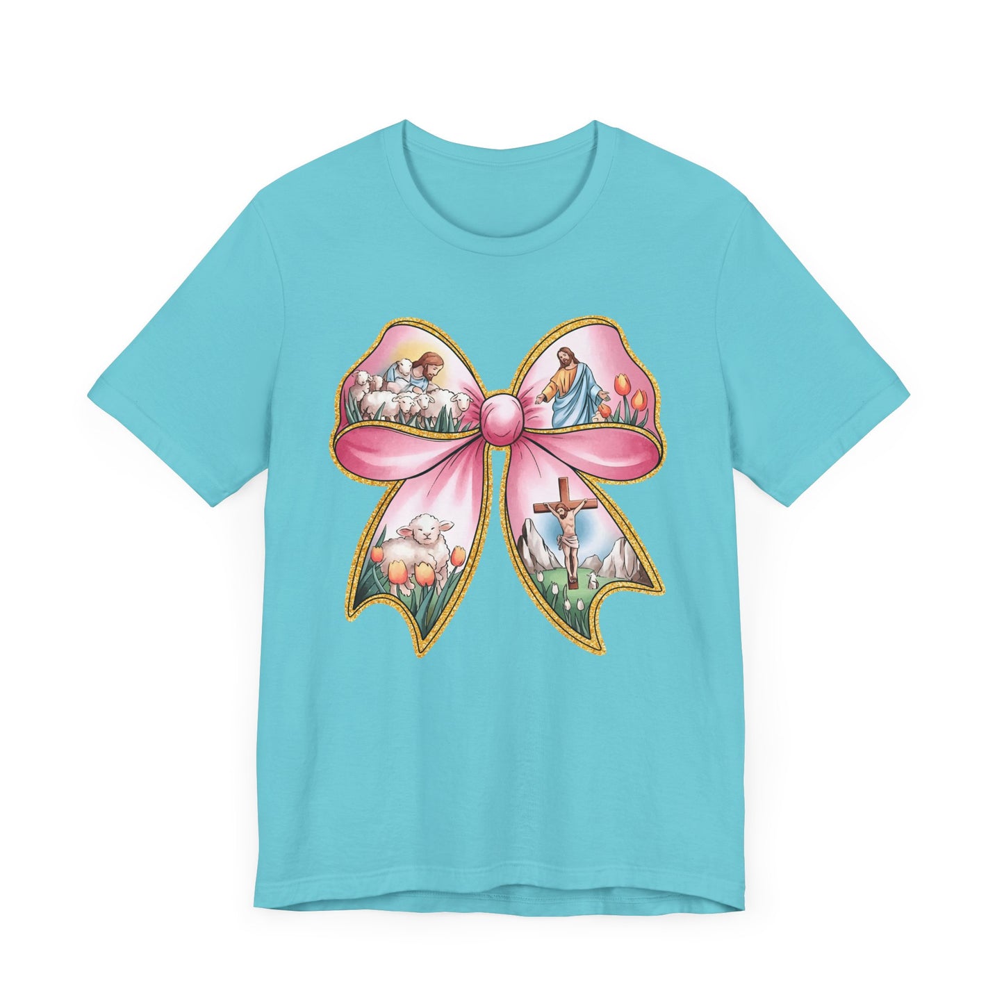 Easter Story Bow Adult Tee