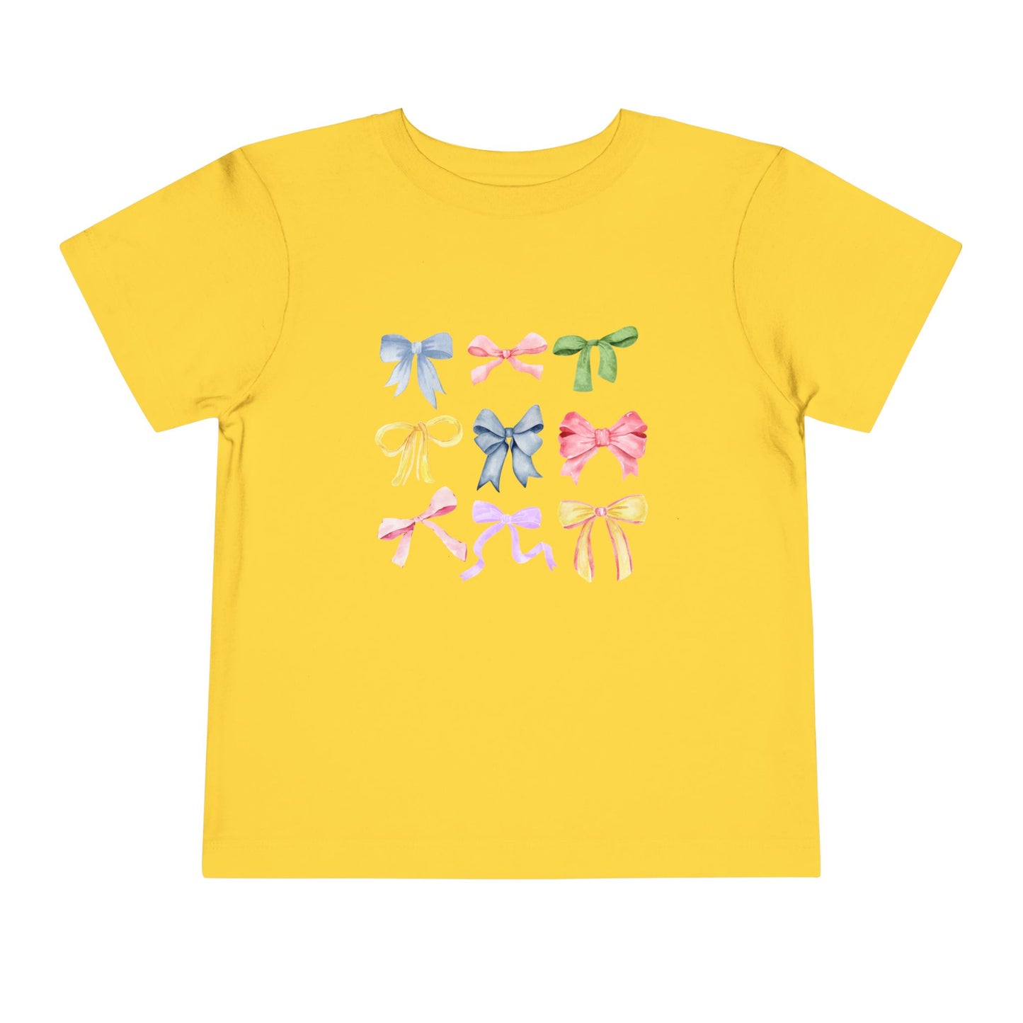 Toddler Colorful Bow Coquette Tee