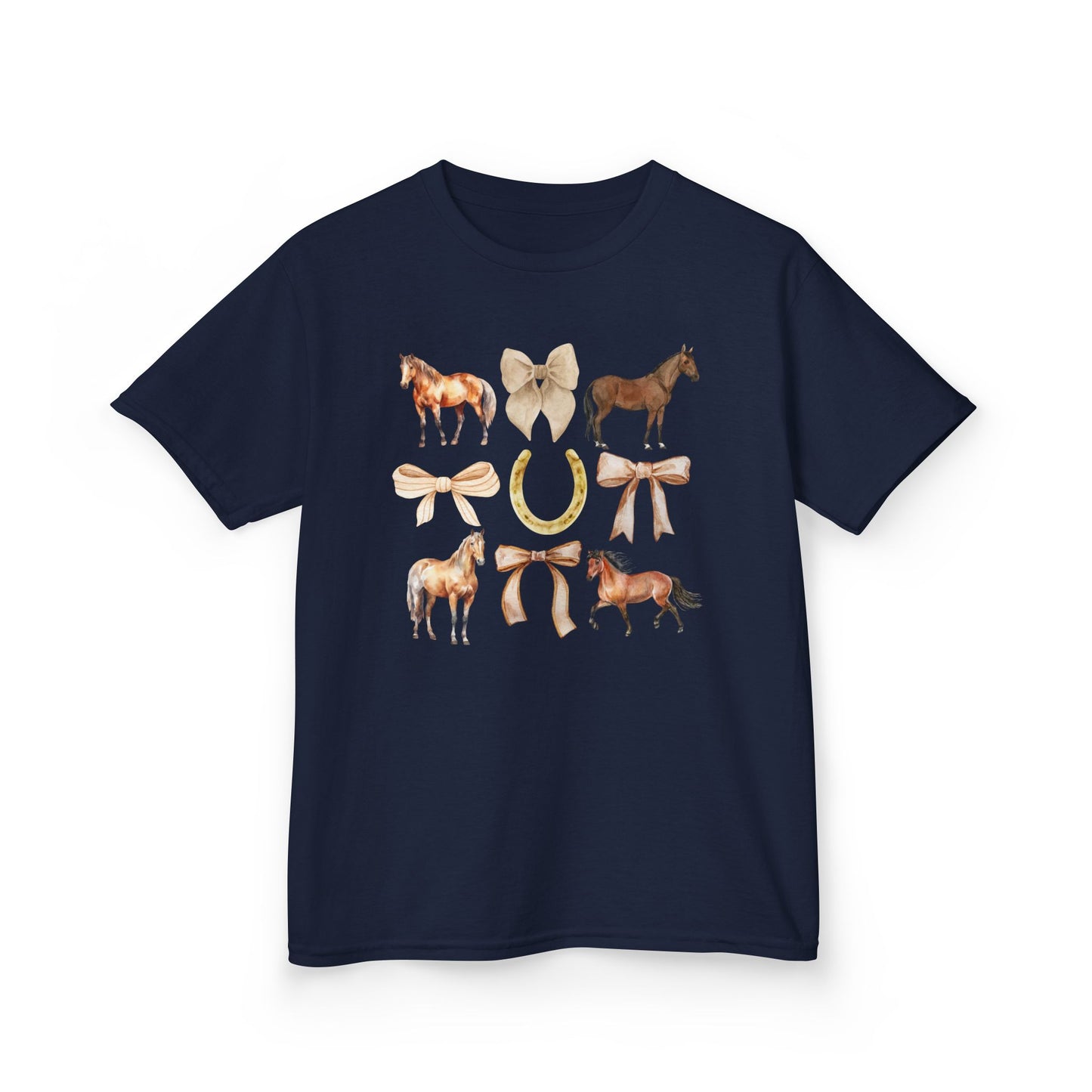 Youth Horse & Bow Coquette Tee