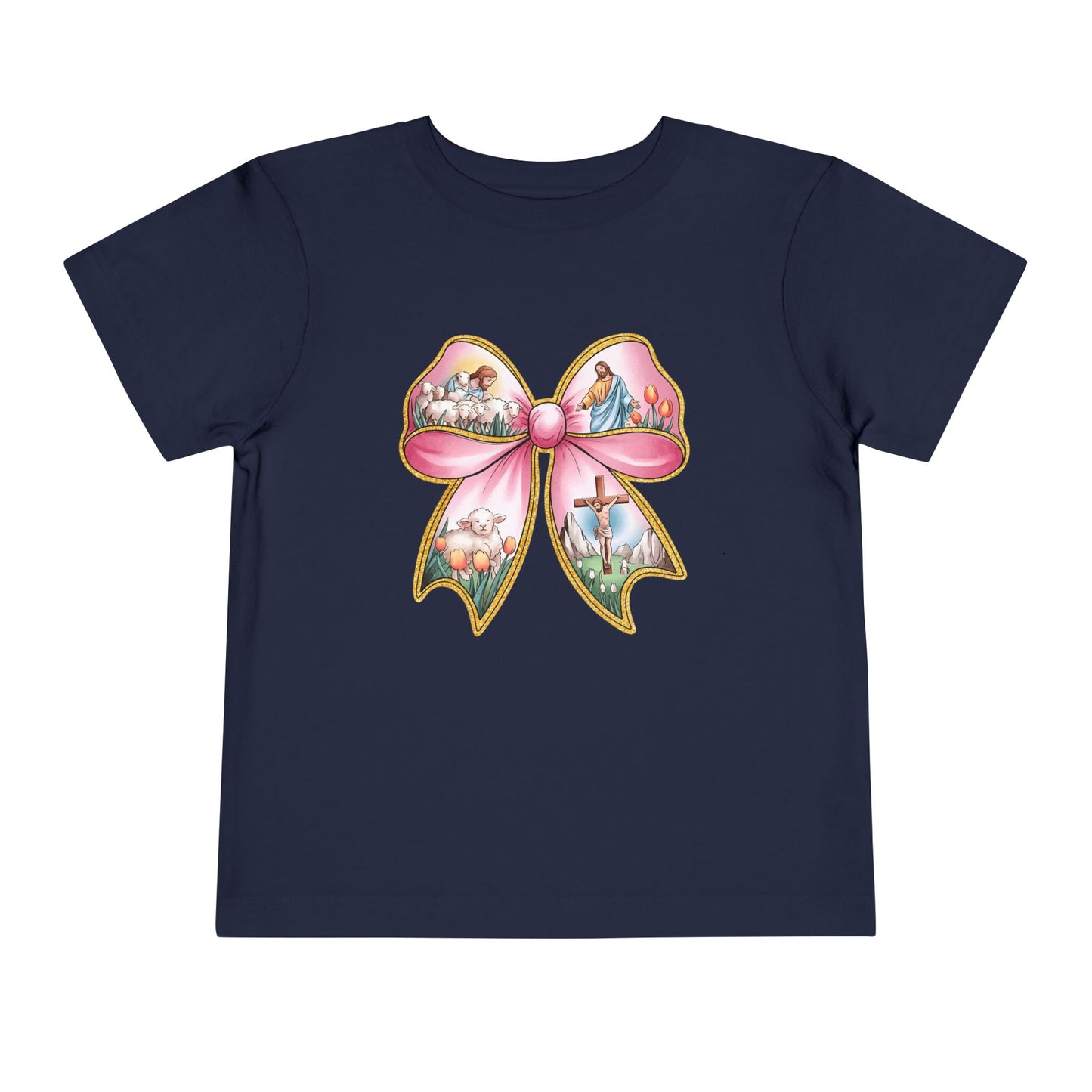 Easter Story Bow Toddler Tee