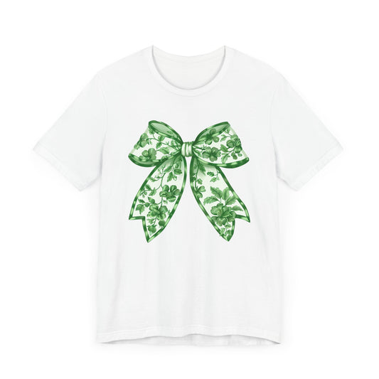Green Chinoiserie Bow Adult Tee
