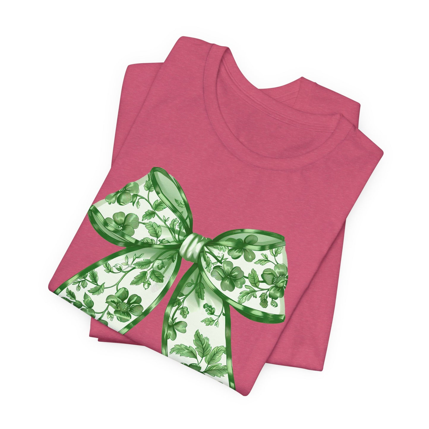 Green Chinoiserie Bow Adult Tee