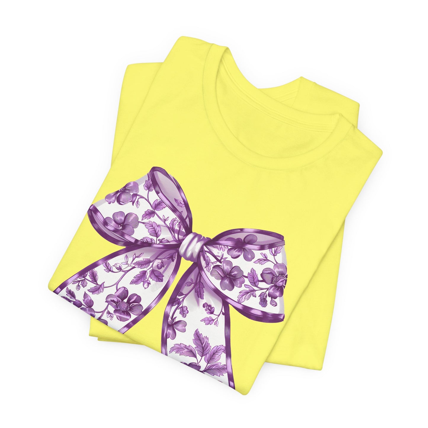 Purple Chinoiserie Bow Adult Tee