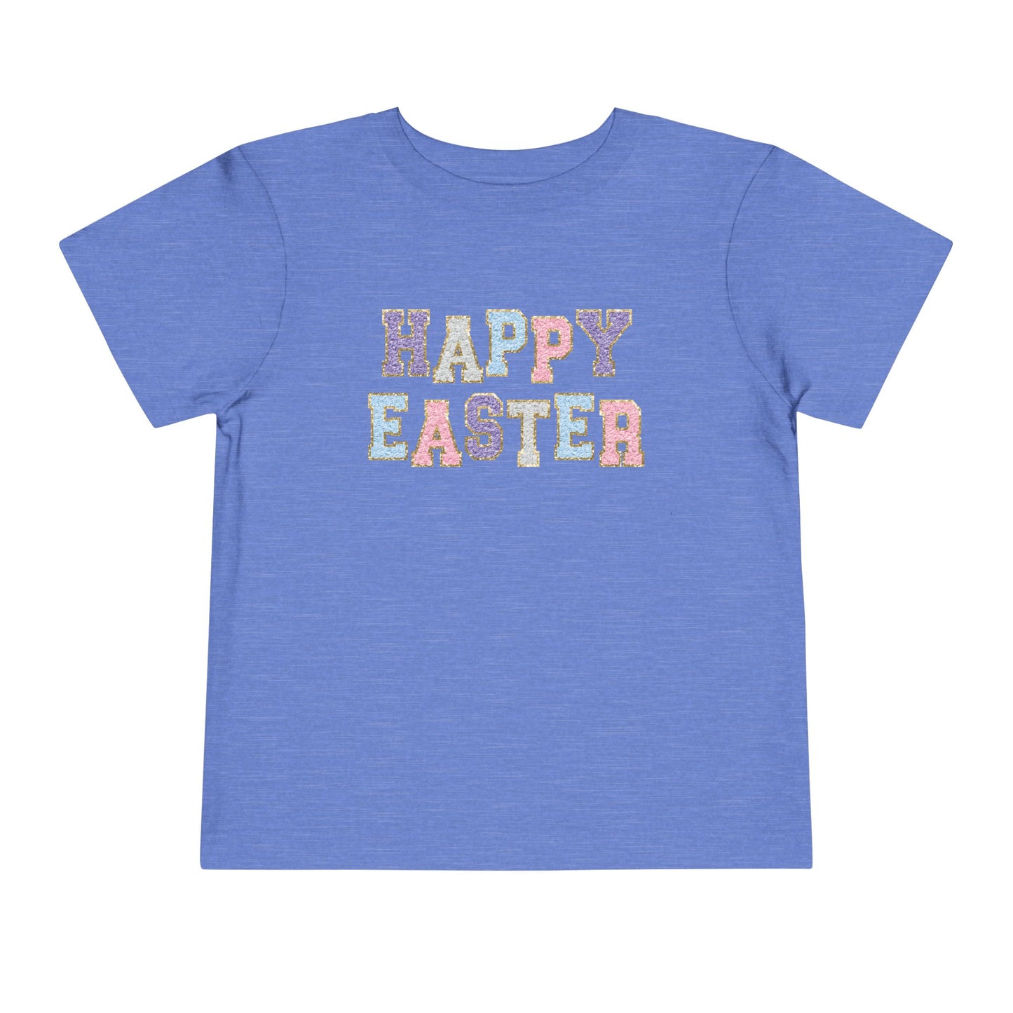 Faux Chenille Patch “Happy Easter” Toddler Tee