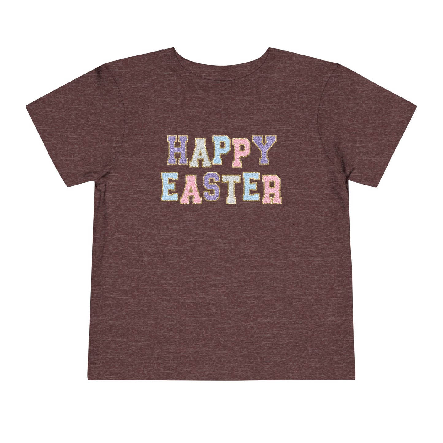 Faux Chenille Patch “Happy Easter” Toddler Tee