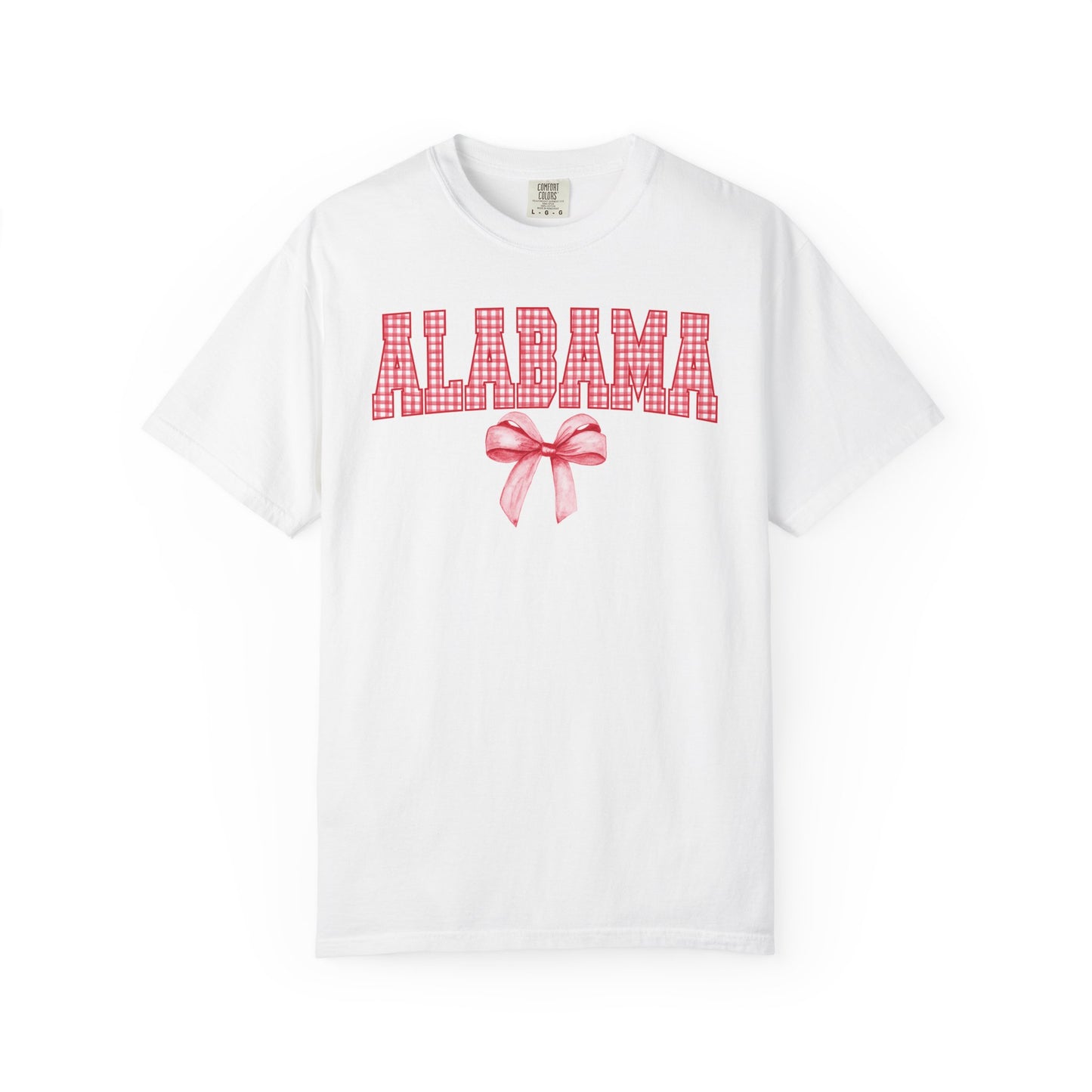 Alabama Gingham Bow DTF Transfer