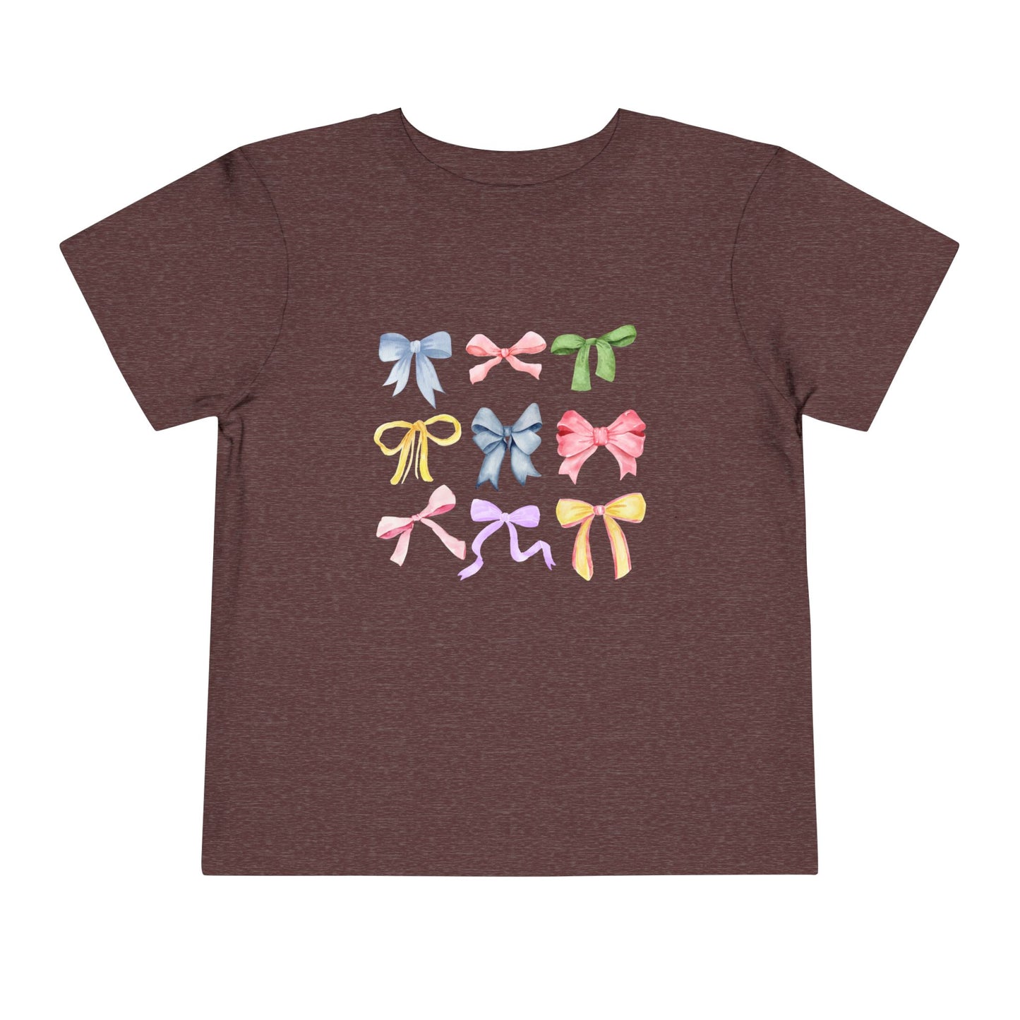 Toddler Colorful Bow Coquette Tee