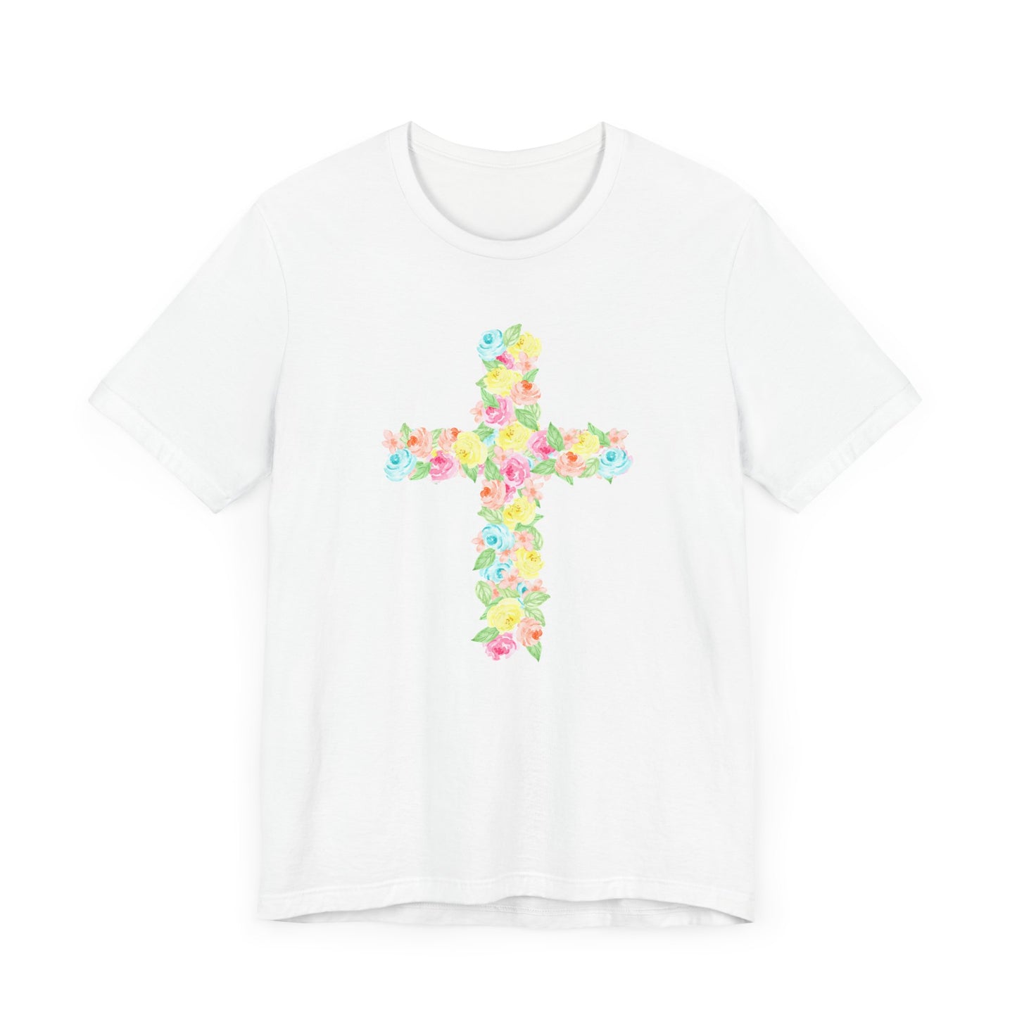 Floral Cross Adult Tee