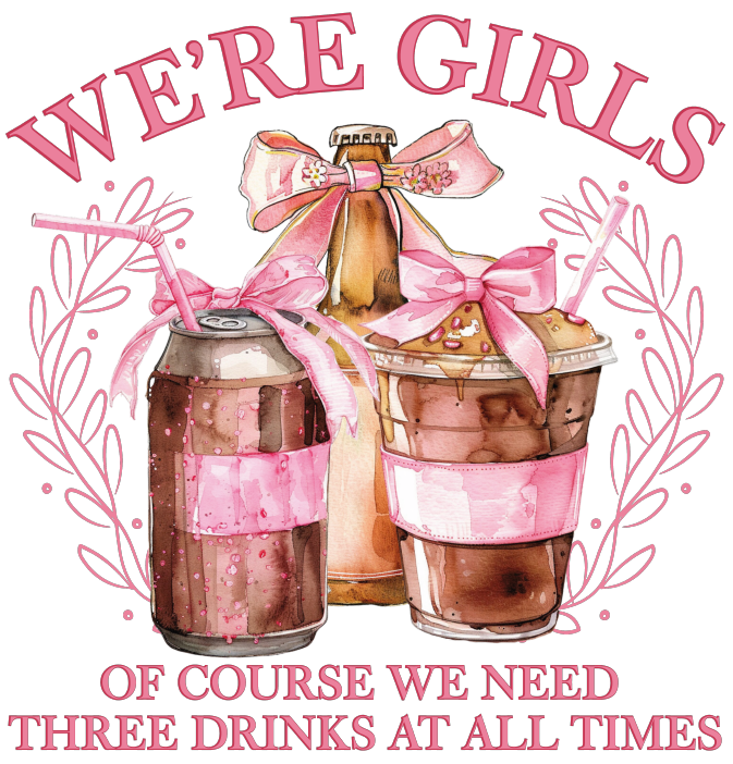 We're Girls DTF Transfer