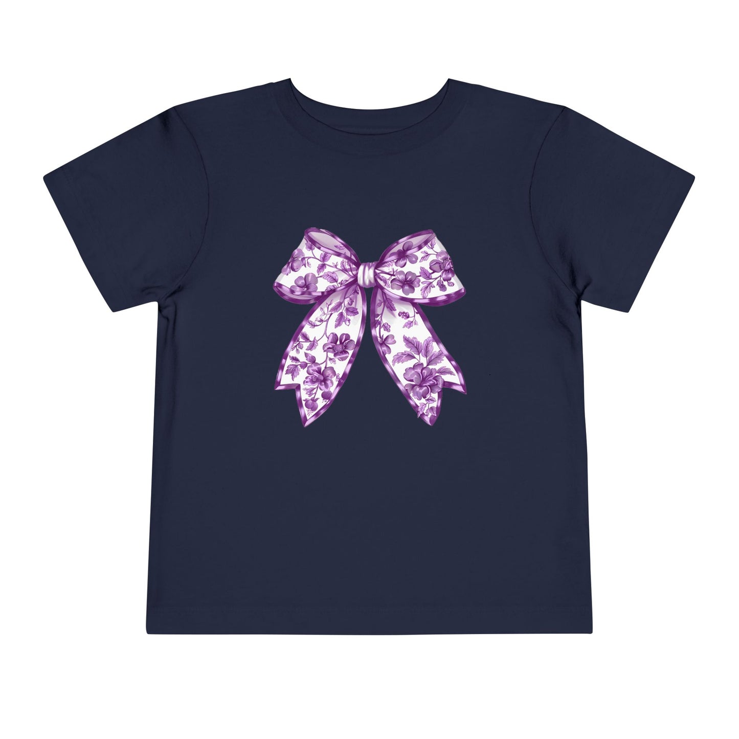 Purple Chinoiserie Bow Toddler Tee