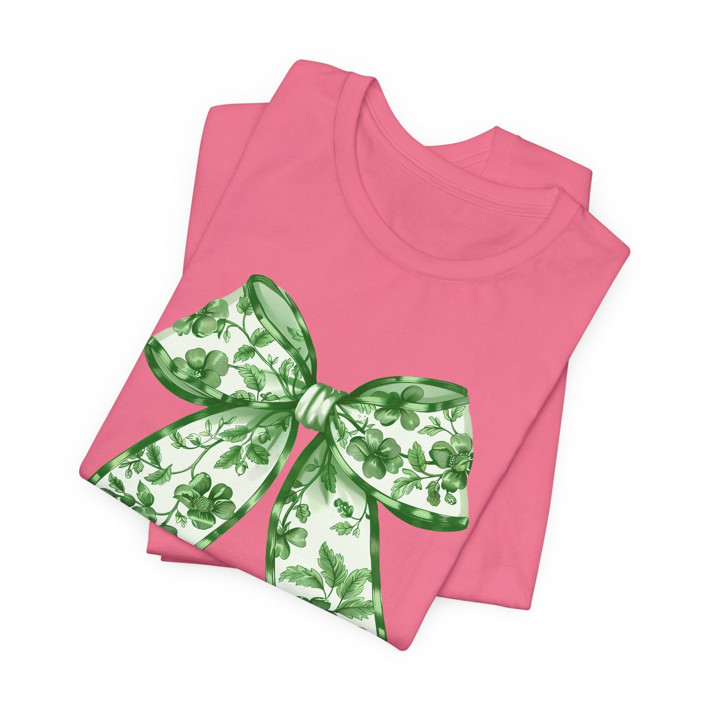 Green Chinoiserie Bow Adult Tee