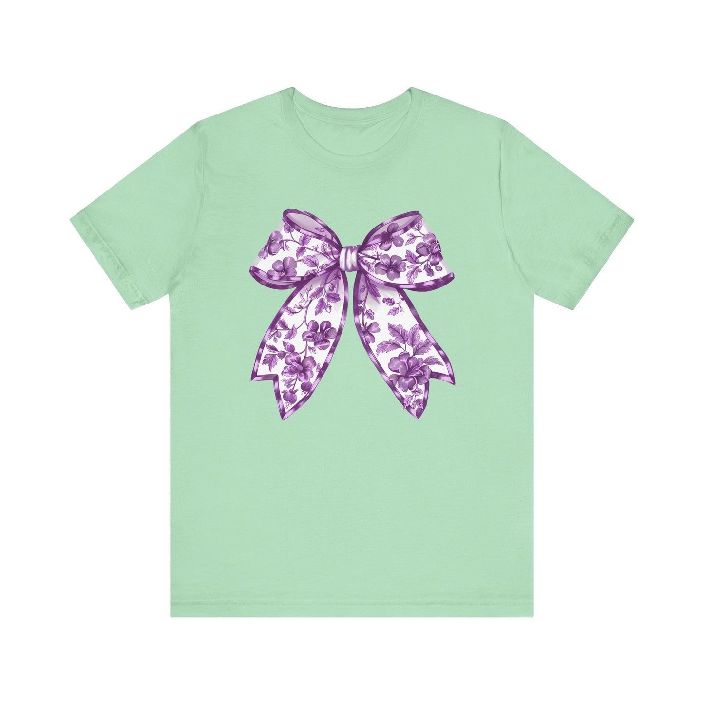 Purple Chinoiserie Bow Adult Tee