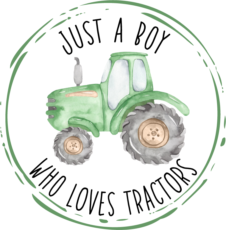 Just a Boy Who Loves Tractors DTF Transfer