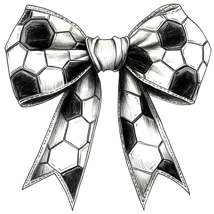 Soccer Bow 2 DTF Transfer