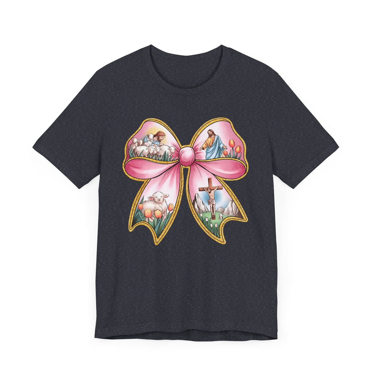 Easter Story Bow Adult Tee