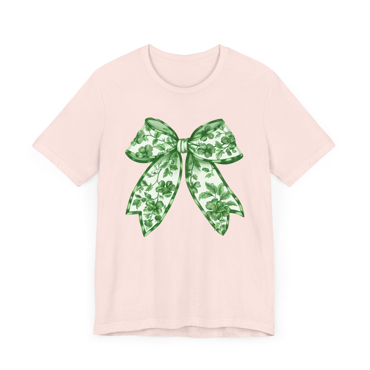 Green Chinoiserie Bow Adult Tee