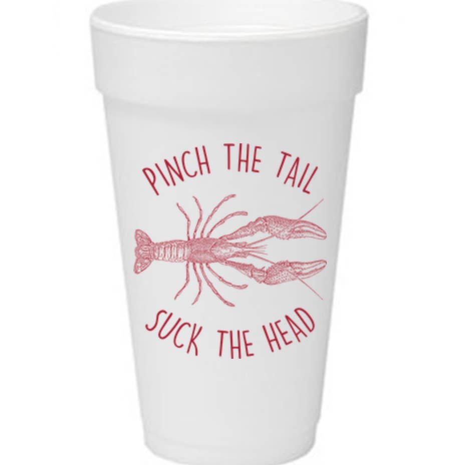 Pinch the Tail Styrofoam Cups