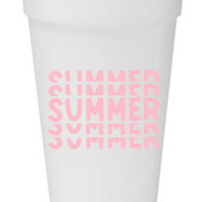 Summer Repeat Styrofoam Cups