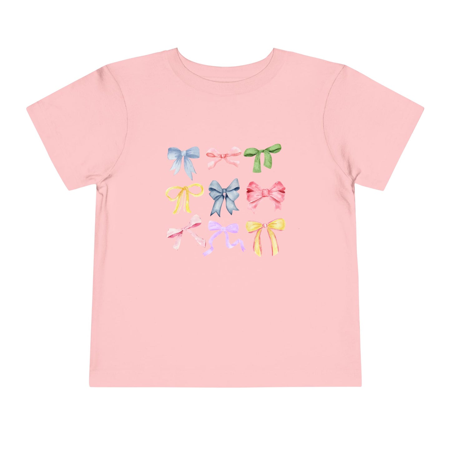 Toddler Colorful Bow Coquette Tee