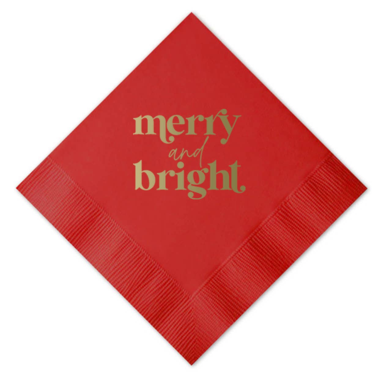 Merry and Bright Beverage Napkin