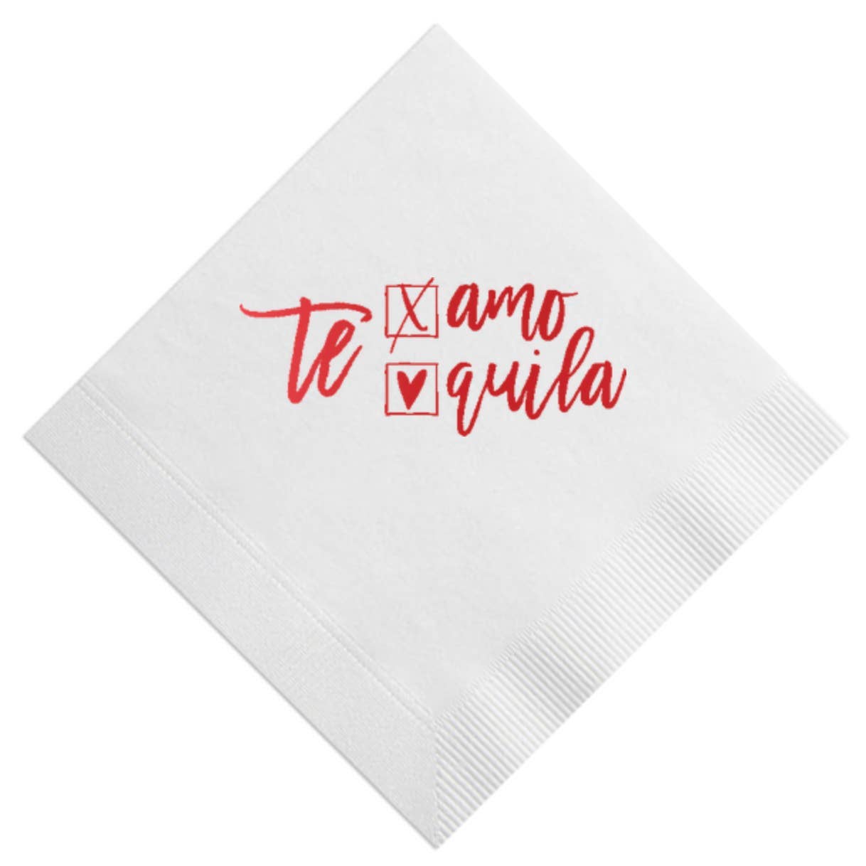 Te Amo Tequila Beverage Napkin
