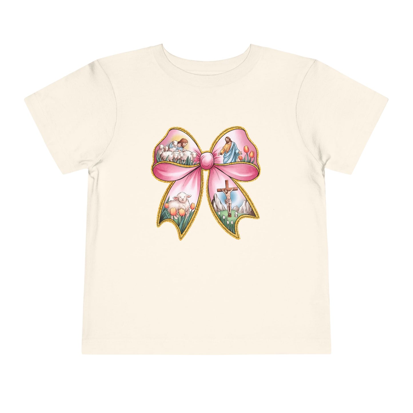 Easter Story Bow Toddler Tee