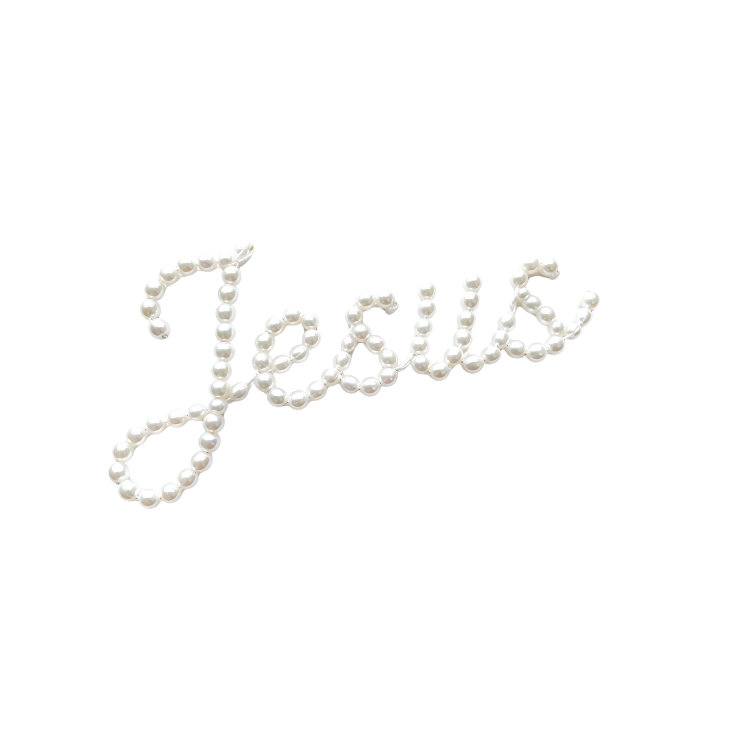 Jesus Faux Pearls DTF Transfer