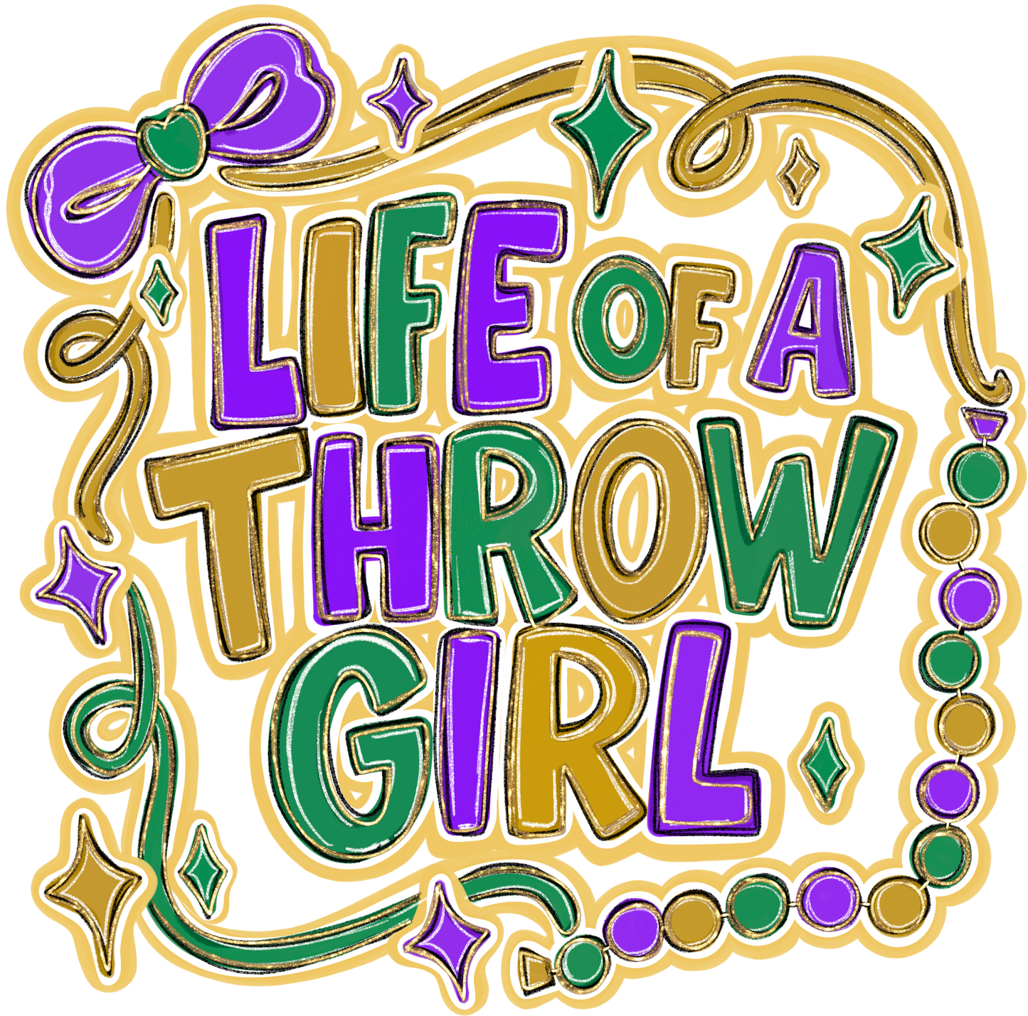 Life of a Throw Girl MG DTF Transfer