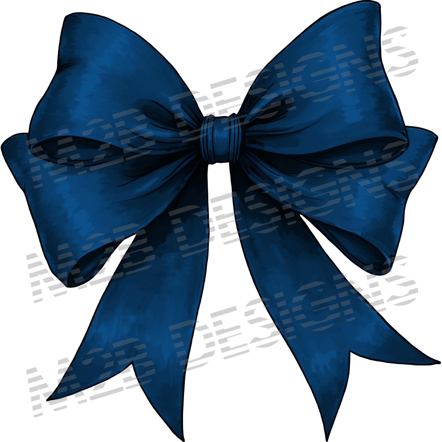 Navy Bow DTF Transfer