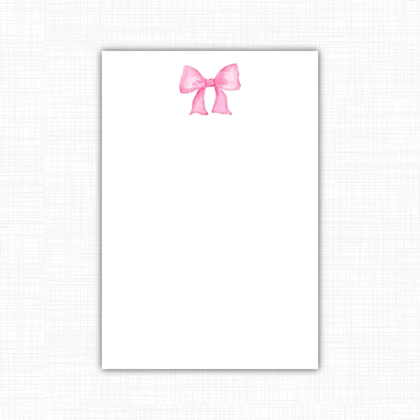 Pink Bow Notepad