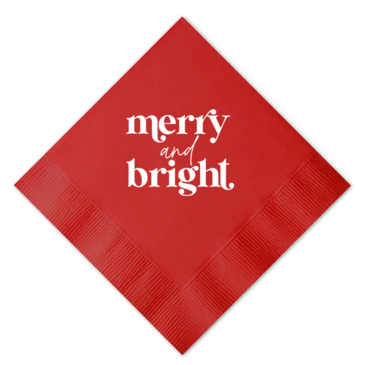 Merry and Bright Beverage Napkin