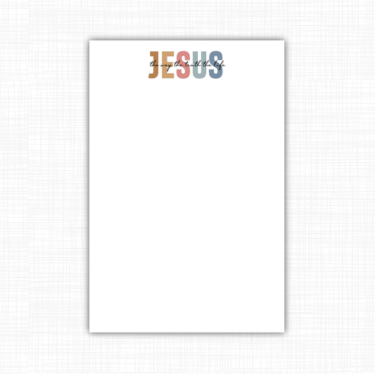 Jesus is the Way Notepad