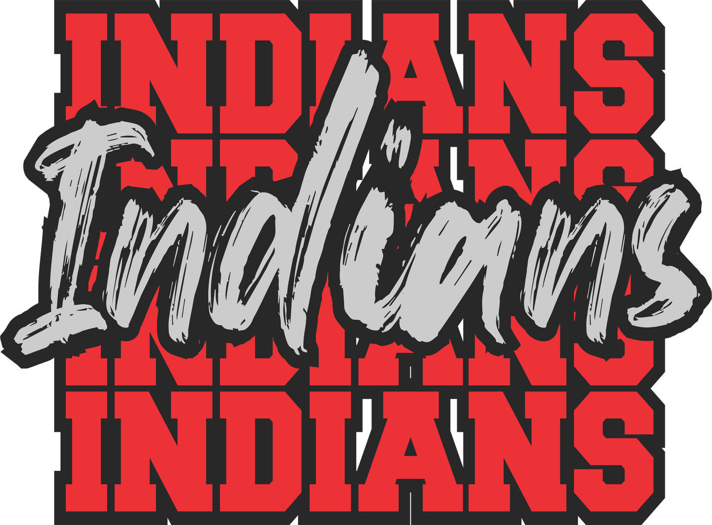 Indians Repeat DTF Transfer