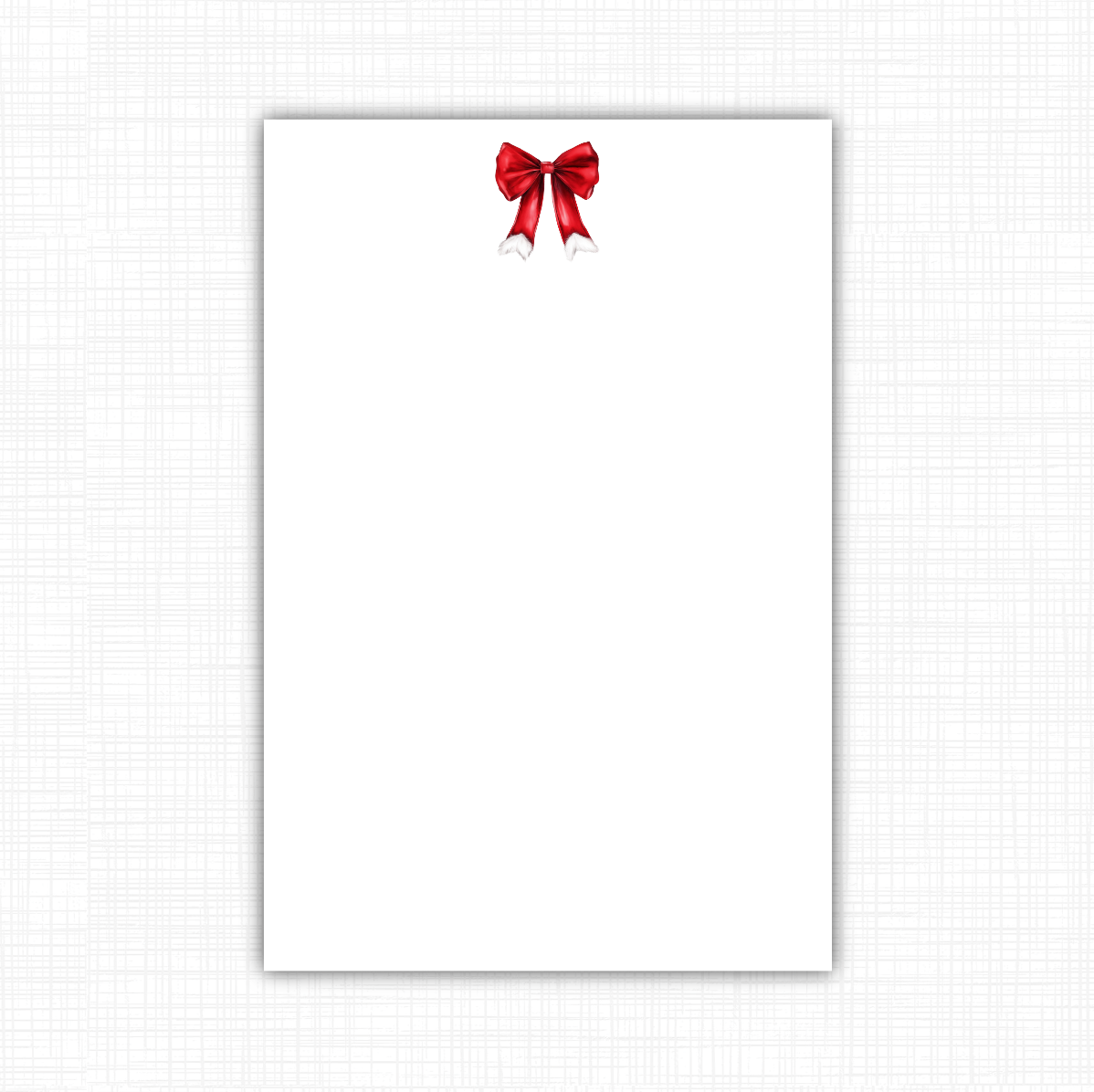 Santa Bow Notepad