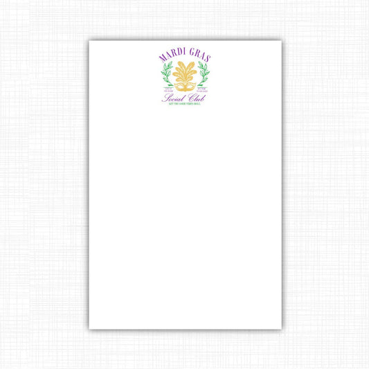 Mardi Gras Social Club Notepad