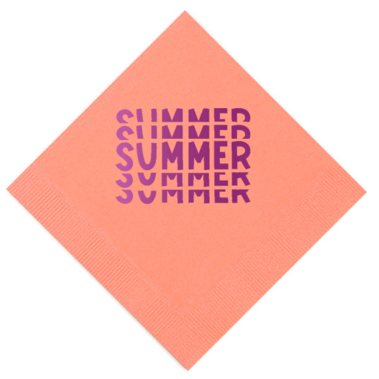 Summer Repeat Beverage Napkin