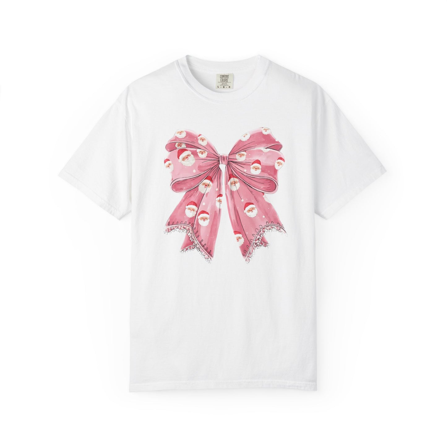 Christmas Coquette Santa Bow DTF Transfer