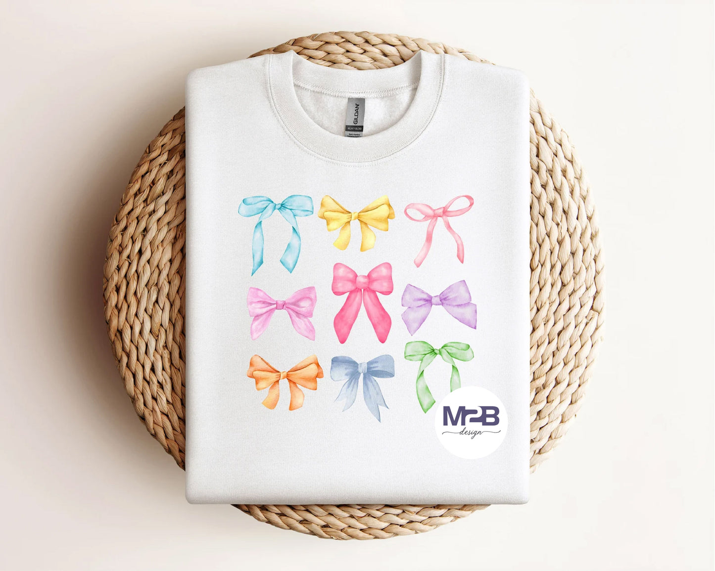 Pastel Bow Coquette DTF Transfer