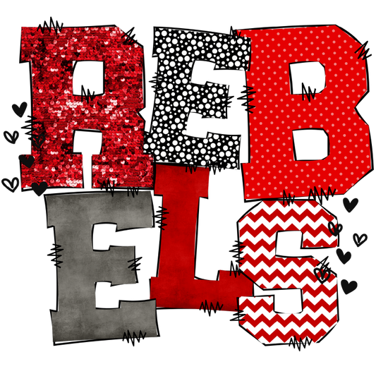 Rebels Colorful Doodle DTF Transfer