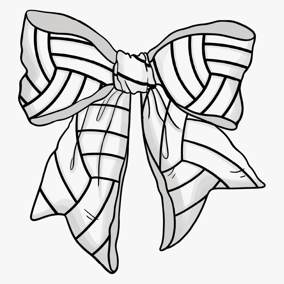 Volleyball Bow DTF Transfer