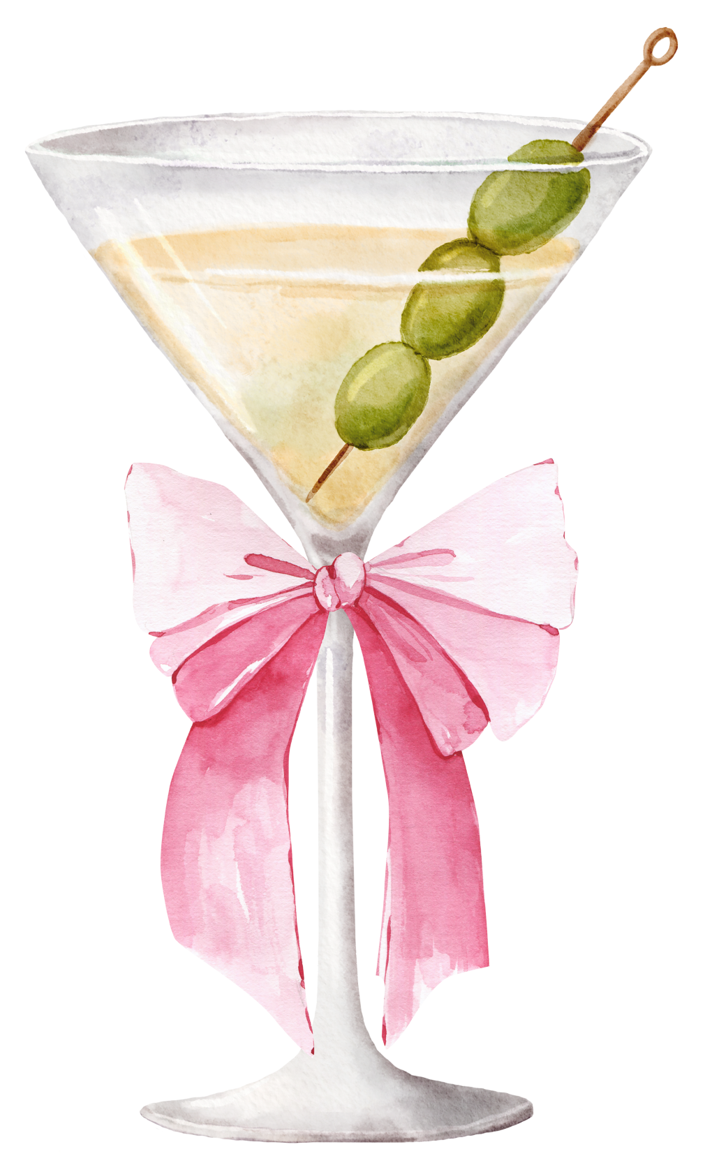 Martini Bow DTF Transfer