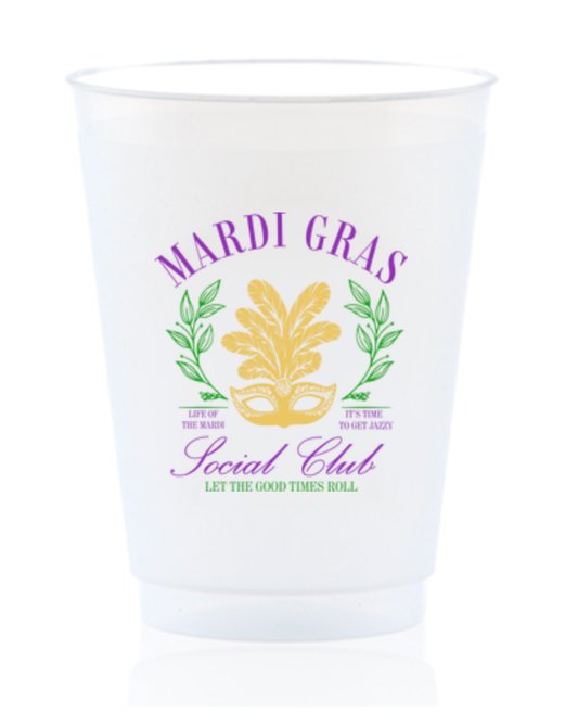Mardi Gras Social Club Shatterproof Cup