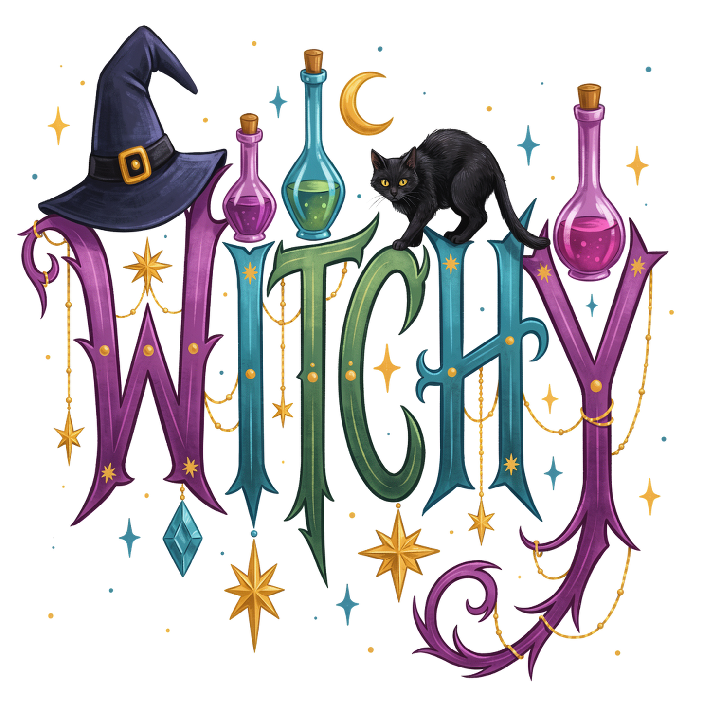 Witchy DTF Transfer