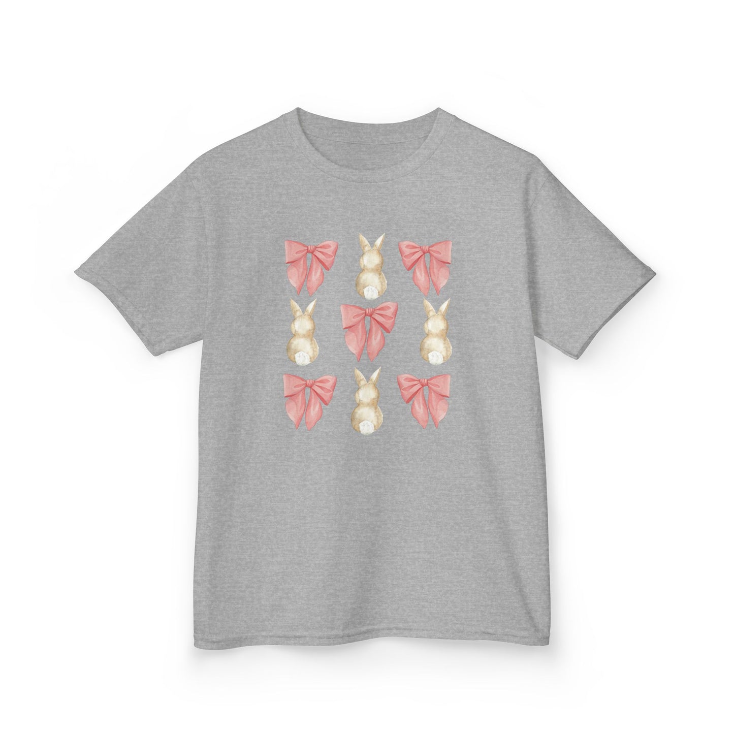Bunnies & Pink Bow Coquette Youth Tee
