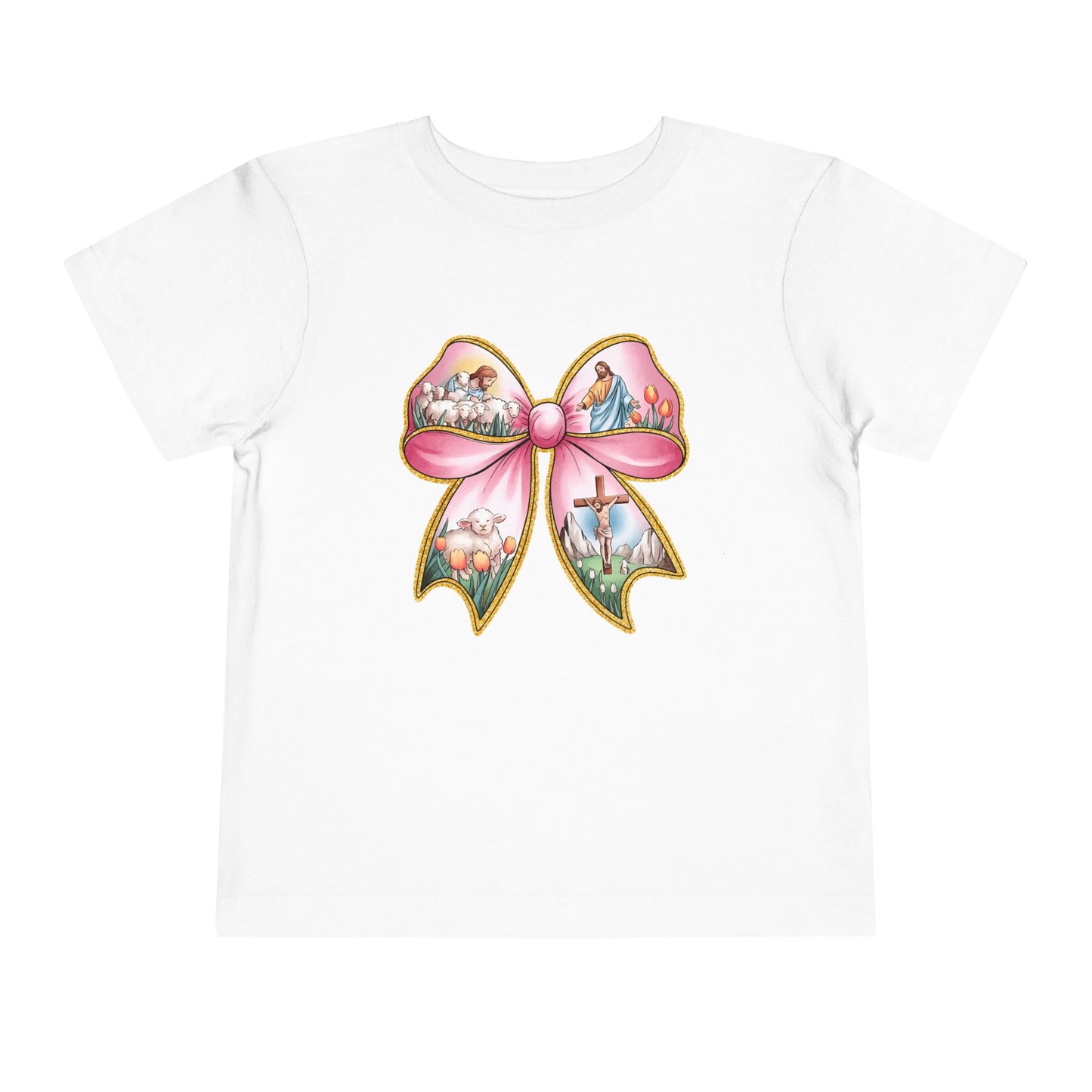 Easter Story Bow Toddler Tee