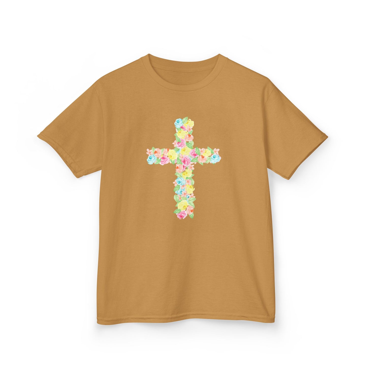Floral Cross Youth Tee